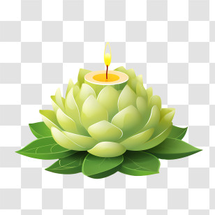 Candle Lotus Flower - Lotus Flower Shaped Candle Centerpiece Transparent PNG