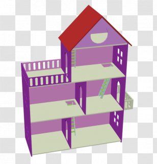 Dollhouse Stairs Plywood - Purple Transparent PNG