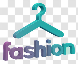 Fashion Logo - Turquoise Hanger Fashion Logo Transparent PNG