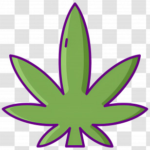 Cannabis Leaf - Green Cannabis Leaf Illustration Icon Transparent PNG