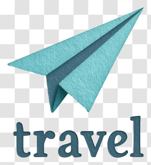 Travel Logo - Travel Paper Plane Icon Transparent PNG