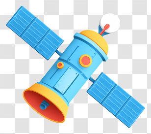Space Satellite - Colorful Satellite In Space Transparent PNG