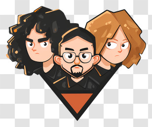 Team Symbol - Cartoon Characters Group Illustration Transparent PNG