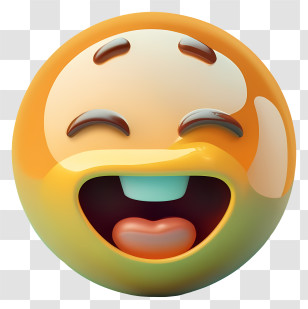 Laughing Emoji - Laughing Emoji Illustration Transparent PNG