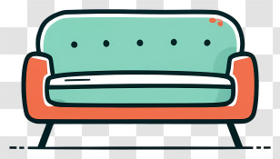 Armchair - Cartoon Sofa Illustration Transparent PNG