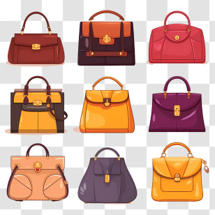 Handbag Day - Colorful Handbags Collection For Elegant Style Transparent PNG