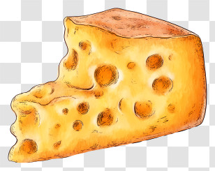 National Cheese Day - Yellow Cheese With Holes Transparent PNG