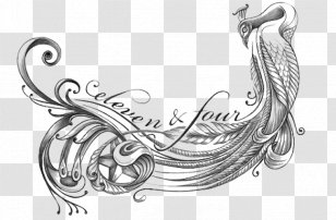 Bird Peafowl Tattoo Black-and-gray Flash - Mehndi - Dream Peacock Transparent PNG