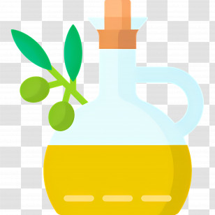 Olive Oil - Olive Oil Bottle Illustration Transparent PNG