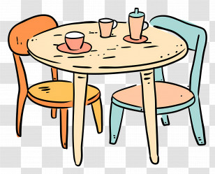 Dining Table - Cozy Table And Chairs For Dining Transparent PNG