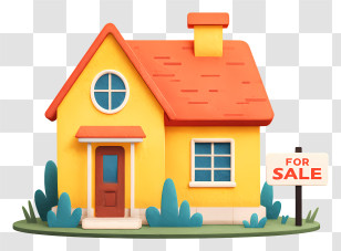 House For Sale - Charming House For Sale Illustration Transparent PNG