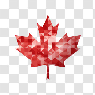 Canada Day
 - Geometric Canadian Maple Leaf Design Transparent PNG