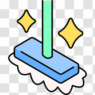 Cleaning Mop - Sparkling Clean Mop Transparent PNG