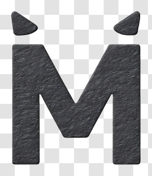 M Logo - Stone Textured M Logo Transparent PNG