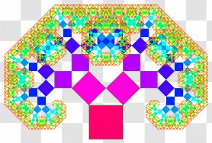 Pythagoras Tree Pythagorean Theorem Fractal Square - Koch Snowflake Transparent PNG