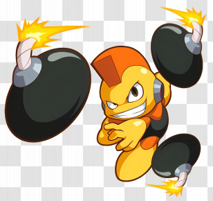 Bomb Man - Bomb Throwing Cartoon Character Transparent PNG