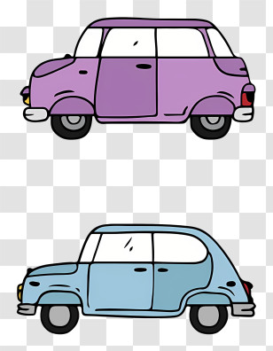Cars - Cute Cartoon Cars Transparent PNG