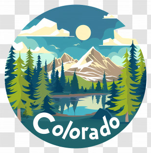 Colorado - Colorado Nature Stamp Transparent PNG