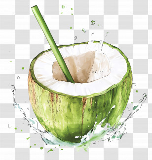 Coconut Water - Refreshing Coconut Drink Transparent PNG