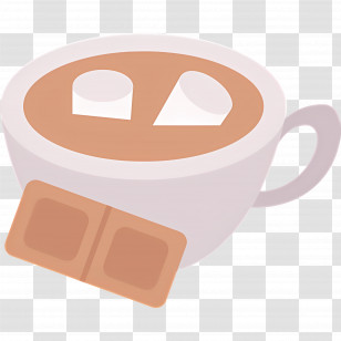 Marshmallow Hot Chocolate - Cup Of Hot Chocolate With Marshmallows Transparent PNG