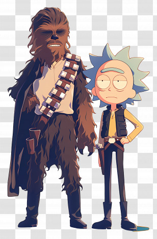 Rick And Morty - Cartoon Characters Duo Illustration Transparent PNG