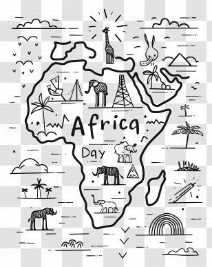 Africa Day - Africa Day Map Transparent PNG