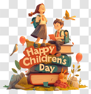 Happy Childrens Day - Happy Children's Day Illustration Transparent PNG