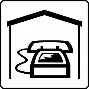 Mount Pleasant Hotel Clip Art - Black - Icon Transparent PNG