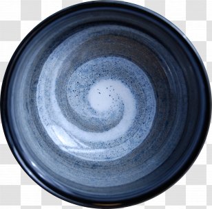 Tableware Plate Cobalt Blue Circle - Matcha Transparent PNG