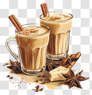 Masala Chai - Chai Latte With Spices Transparent PNG