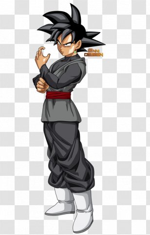 Goku Black, black haired anime character facing back transparent background  PNG clipart