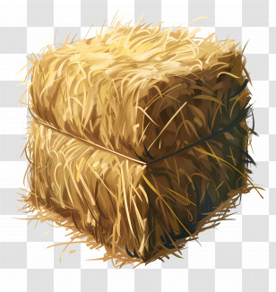 Bale Of Hay - Illustration Of Hay Bale Transparent PNG
