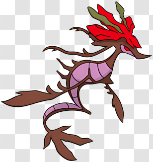 Dragalge - Leafy Sea Dragon Illustration Transparent PNG