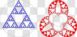 Sierpinski Triangle Fractal Carpet Mathematics - Inverted Transparent PNG