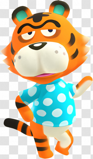 Animal Crossing - Cartoon Tiger Character Transparent PNG