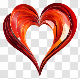 Eternal Love - Red Heart Symbol Transparent PNG