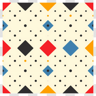 Polka Dots Pattern Background - Colorful Geometric Pattern With Shapes Transparent PNG