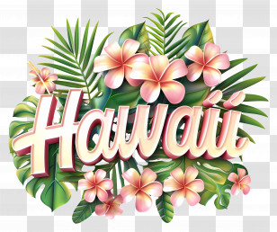Hawaii - Hawaii Tropical Flowers Transparent PNG