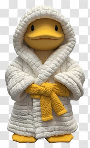 Bathrobe - Cute Duck In Bathrobe Transparent PNG