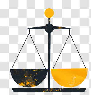 Libra - Abstract Balance Scale Illustration Transparent PNG