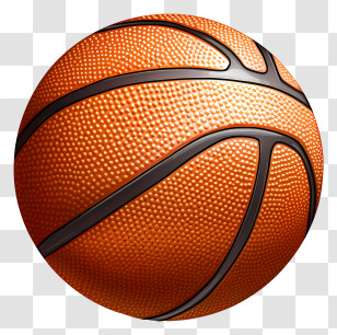 Basketball - Realistic Pebble Texture Basketball Transparent PNG