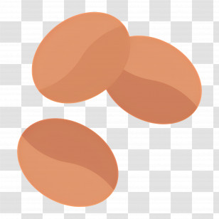 Coffee Seed - Fresh Brown Eggs Illustration Transparent PNG