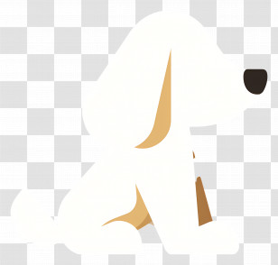 White Sitting Dog - Adorable Sitting Dog Transparent PNG
