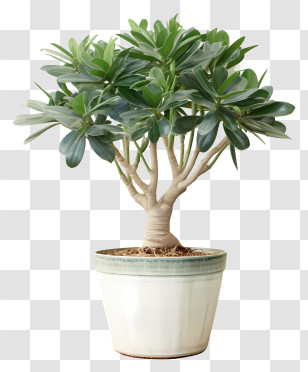 Bonsai Tree - Potted Plant With Green Leaves Transparent PNG