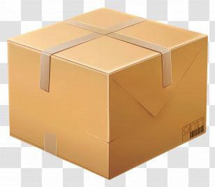 Large Cardboard Box - Sealed Cardboard Box For Shipping Transparent PNG