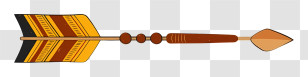 Arrow - Brown Decorative Arrow Transparent PNG
