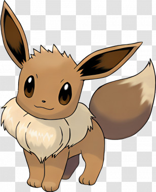Eevee - Cute Eevee Pokemon Character Transparent PNG