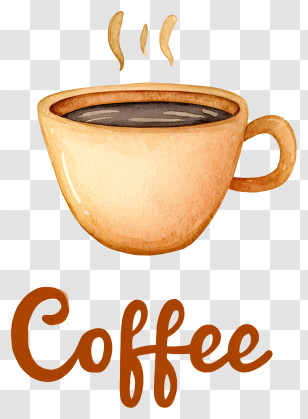 Coffee Logo - Hand-Drawn Coffee Cup Doodle Transparent PNG