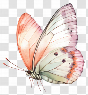 Butterfly Flying - Colorful Butterfly Illustration Transparent PNG