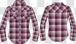 Tartan Neck - Plaid - Fall Ladies Taobao Transparent PNG